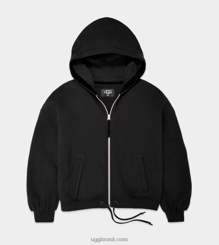 preto 4VTTD1368 UGG mulheres moletom manga meia lua abbi