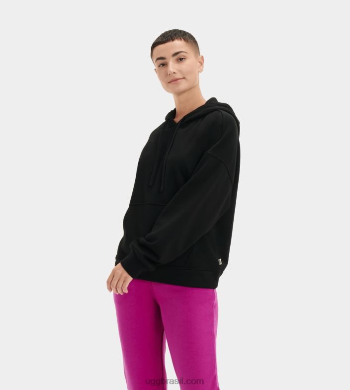 preto 4VTTD2266 UGG mulheres moletom de lã kes