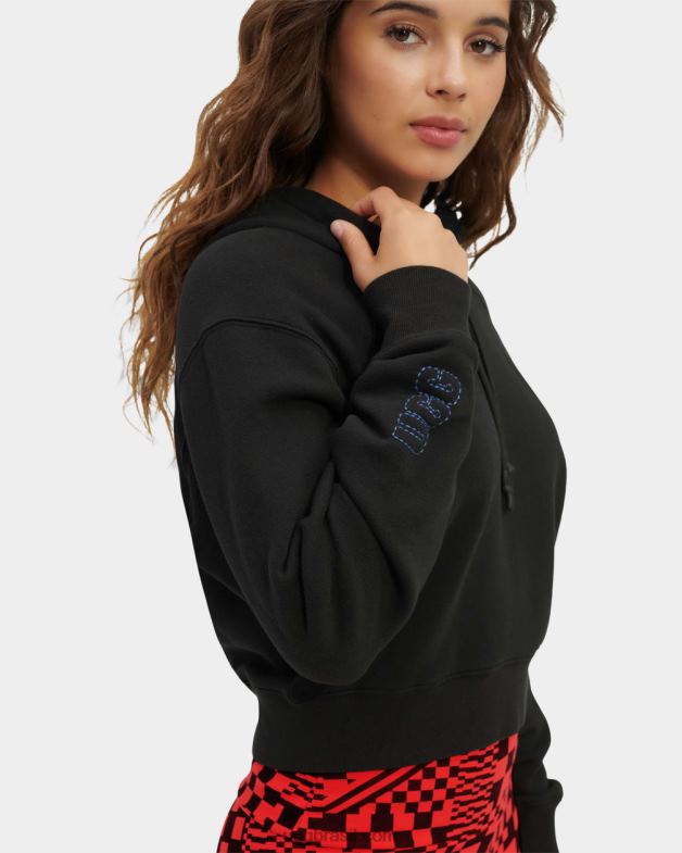 preto 4VTTD999 UGG mulheres moletom com capuz mallory