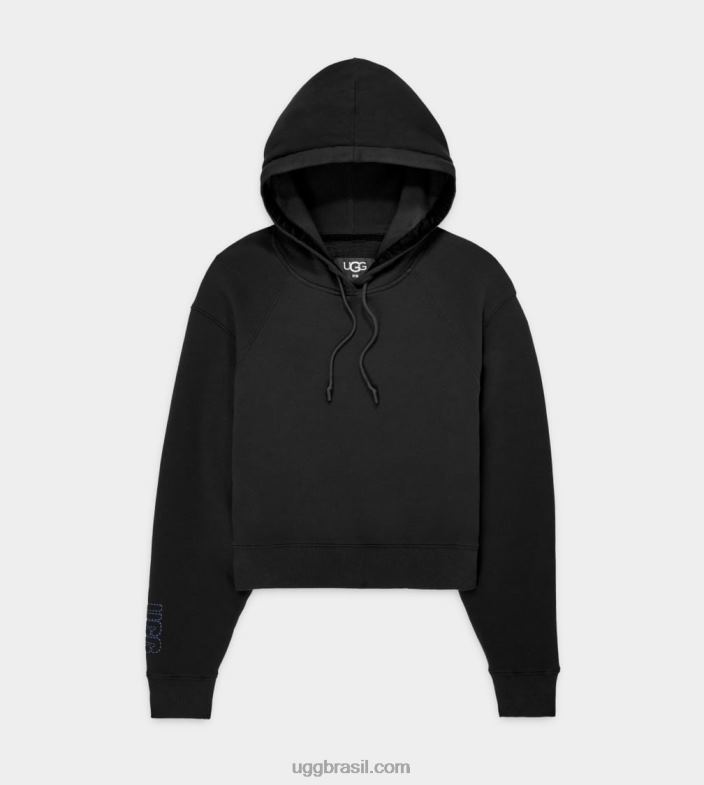 preto 4VTTD999 UGG mulheres moletom com capuz mallory