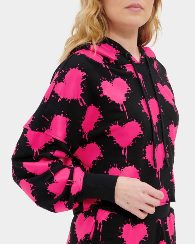 preto/rosa caramelo 4VTTD191 UGG mulheres moletom cropped keira