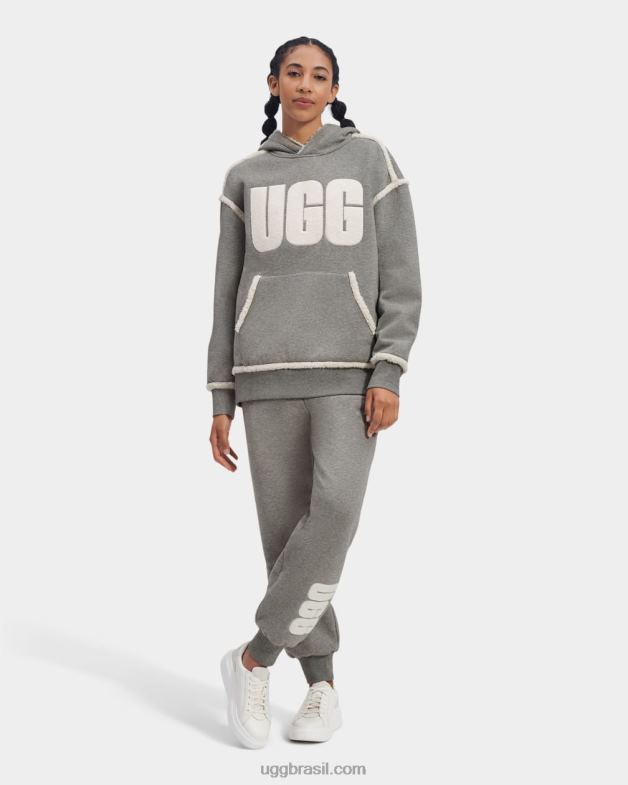 selo 4VTTD1052 UGG mulheres joanne b moletom com capuz logo