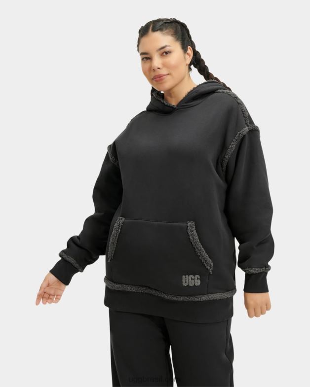 tinta 4VTTD2071 UGG mulheres joanne moletom com capuz de lã