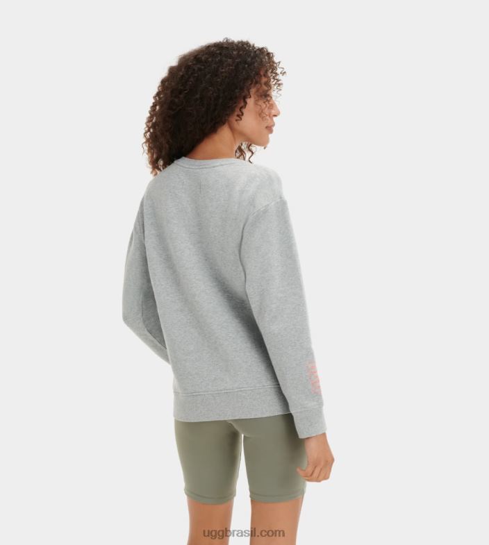 urze cinza 4VTTD1086 UGG mulheres gola redonda denise