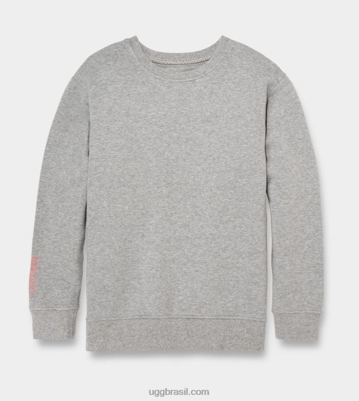 urze cinza 4VTTD1086 UGG mulheres gola redonda denise