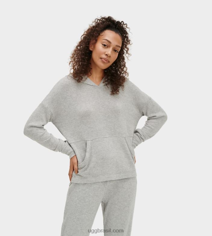 urze cinza 4VTTD1330 UGG mulheres moletom com capuz eletra