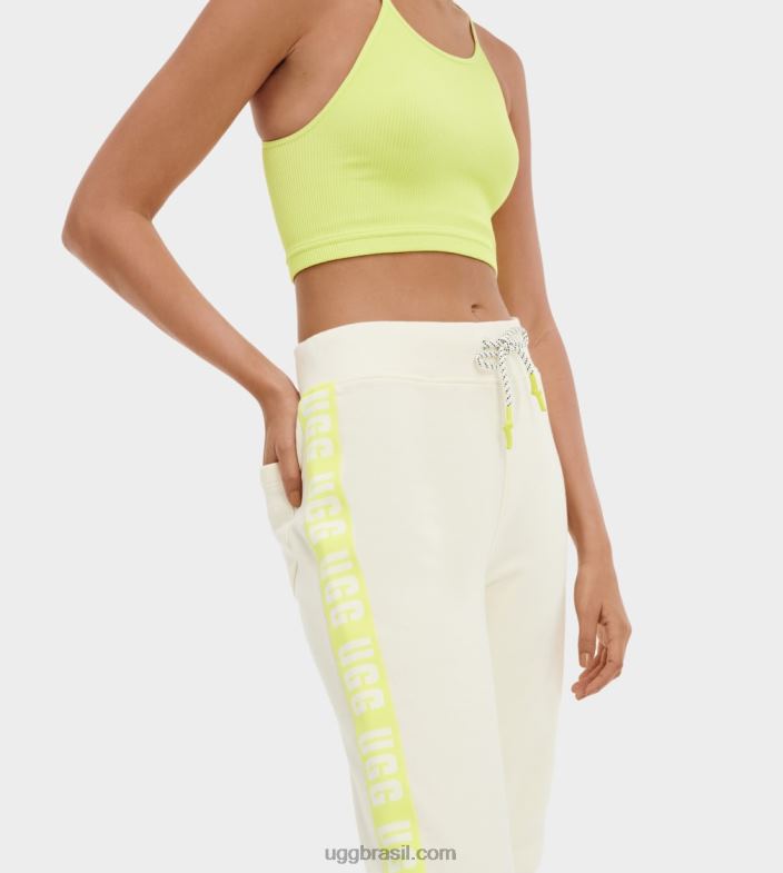branco/amarelo limão 4VTTD120 UGG mulheres calça de devaneio