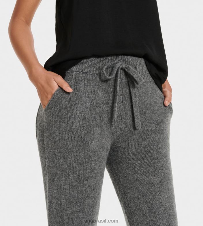 carvão 4VTTD1328 UGG mulheres calça mistura de caxemira aida