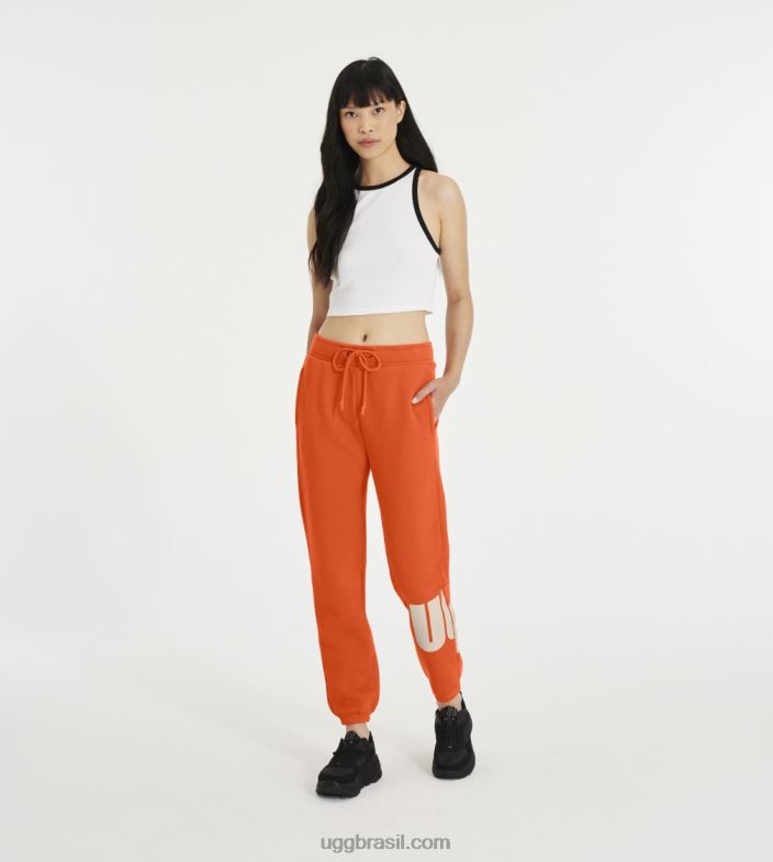 refrigerante de laranja 4VTTD1187 UGG mulheres calça de moletom daniella chopd