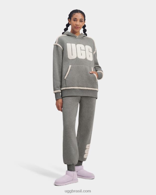 selo 4VTTD1066 UGG mulheres logo da calça de lã colada daylin