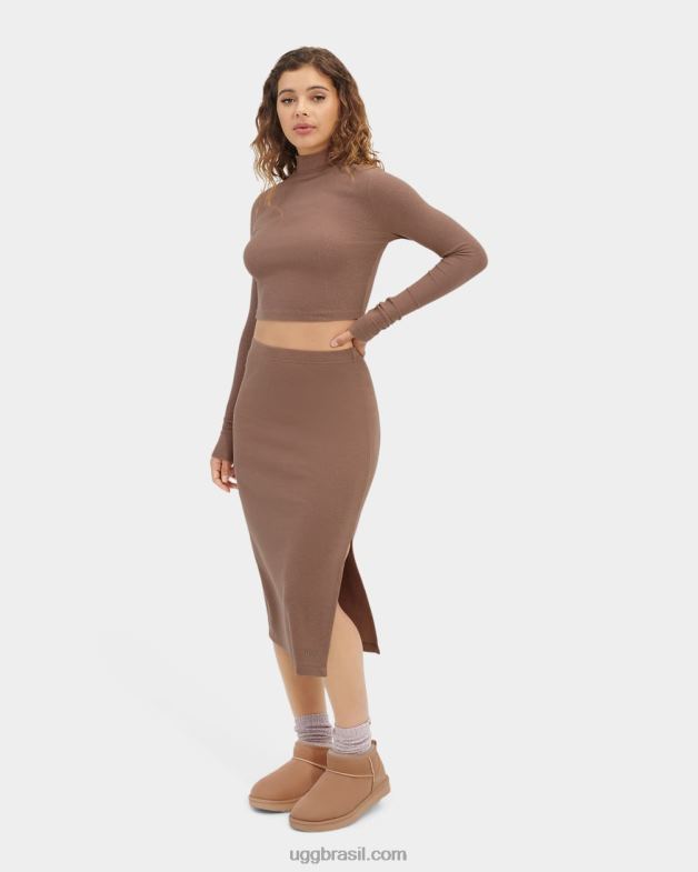 tartaruga 4VTTD1094 UGG mulheres saia canelada gianni