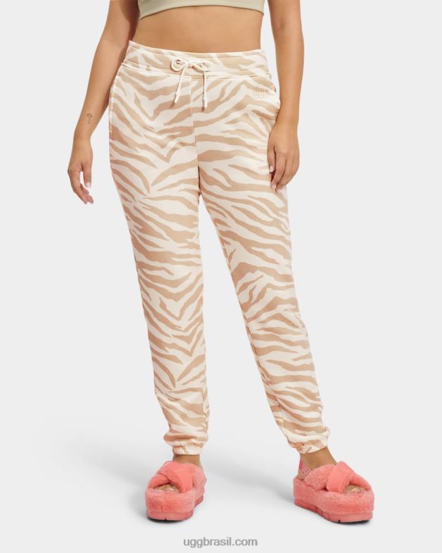 zebra branca 4VTTD1318 UGG mulheres calça de moletom daniella zebra