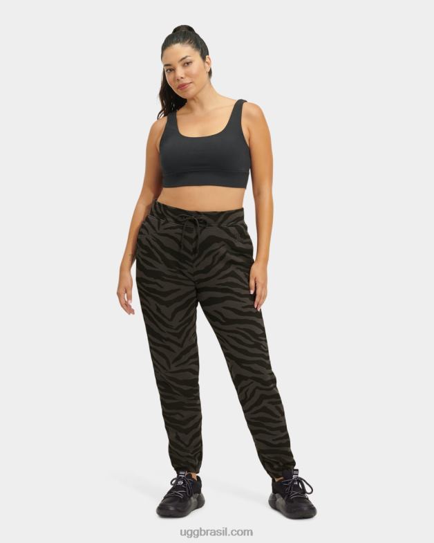 zebra preta 4VTTD1317 UGG mulheres calça de moletom daniella zebra