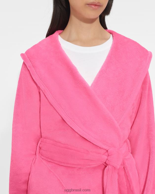 caramelo rosa 4VTTD147 UGG mulheres roupão de lã miranda