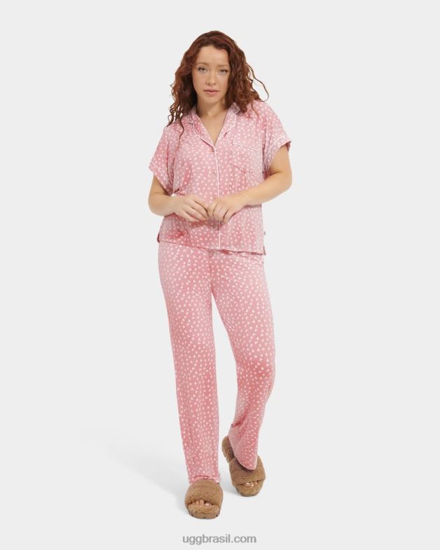 corações rosa de barro 4VTTD2270 UGG mulheres conjunto de aimee ii