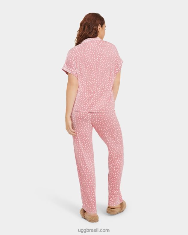 corações rosa de barro 4VTTD2270 UGG mulheres conjunto de aimee ii