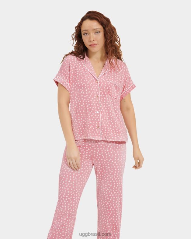 corações rosa de barro 4VTTD2270 UGG mulheres conjunto de aimee ii