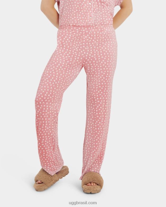 corações rosa de barro 4VTTD2270 UGG mulheres conjunto de aimee ii