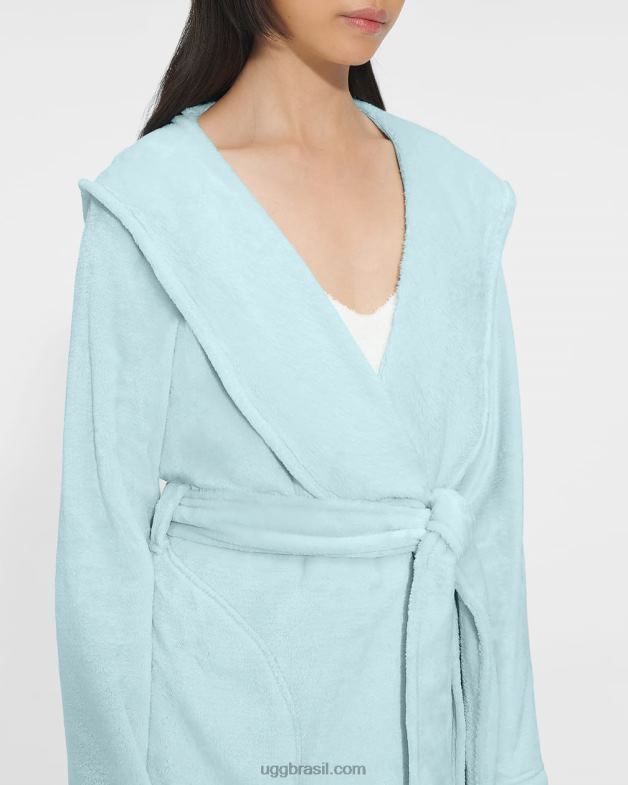 lago cristalino 4VTTD1355 UGG mulheres roupão de lã miranda