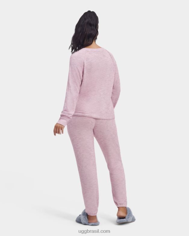 multi urze rosa 4VTTD928 UGG mulheres conjunto de empena