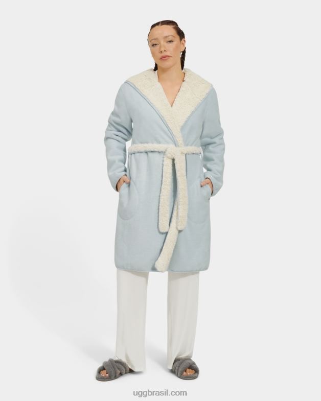 piscina urze azul 4VTTD2221 UGG mulheres roupão reversível portola