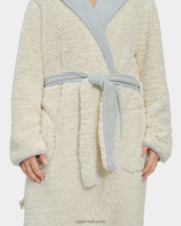 piscina urze azul 4VTTD2221 UGG mulheres roupão reversível portola