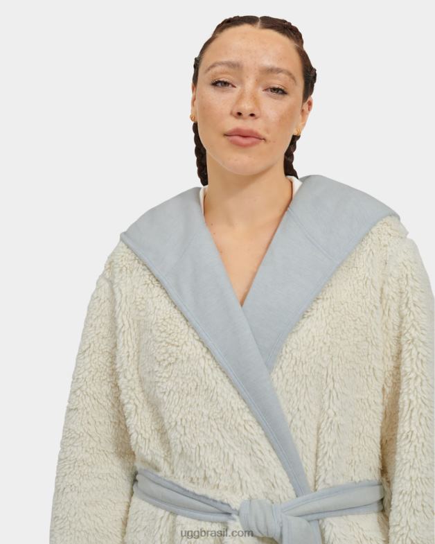 piscina urze azul 4VTTD2221 UGG mulheres roupão reversível portola