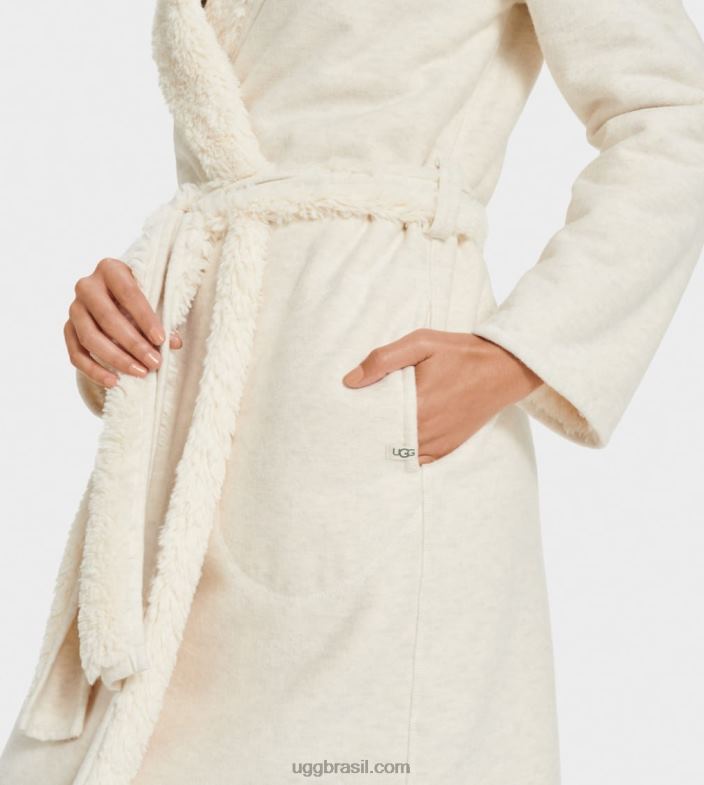 urze creme 4VTTD1134 UGG mulheres roupão reversível portola
