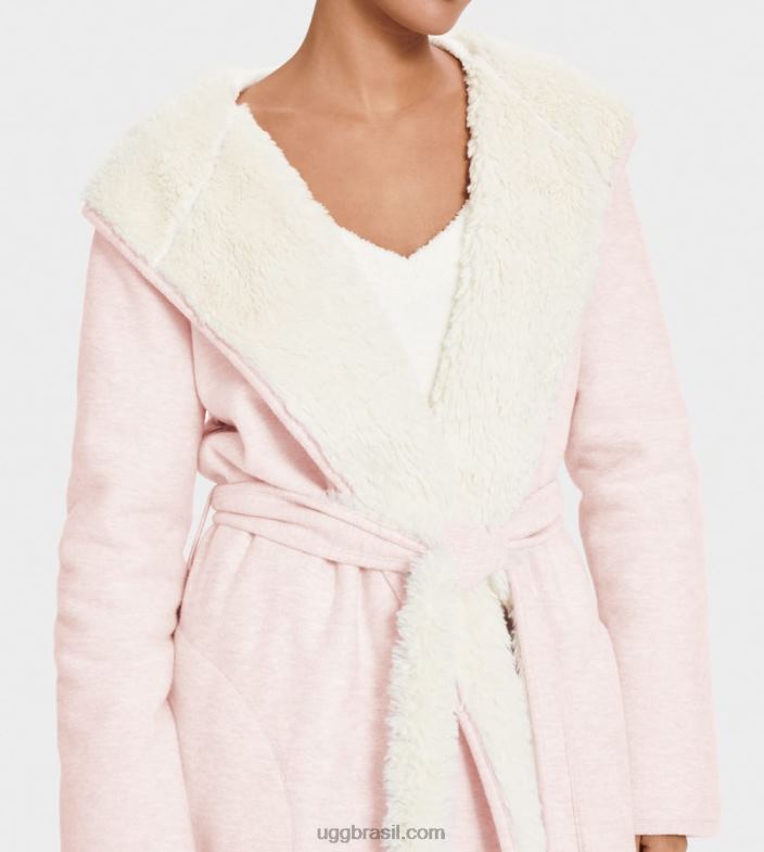 urze rosa concha 4VTTD2220 UGG mulheres roupão reversível portola