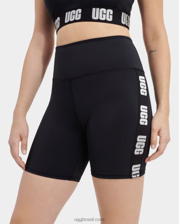 alcatrão 4VTTD2192 UGG mulheres short biker logo hayleigh