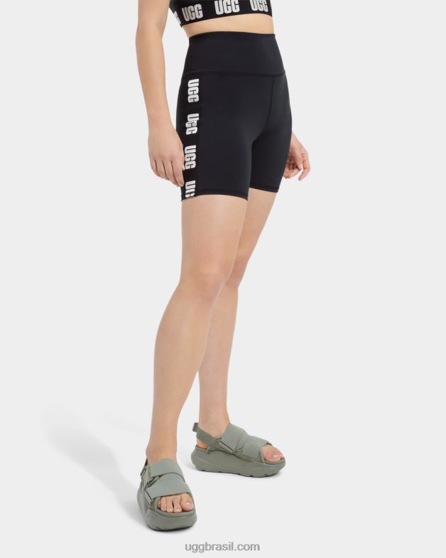 alcatrão 4VTTD2192 UGG mulheres short biker logo hayleigh