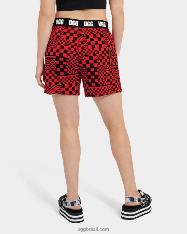cheques inflamados/pretos 4VTTD1054 UGG mulheres cheques curtos chrissy