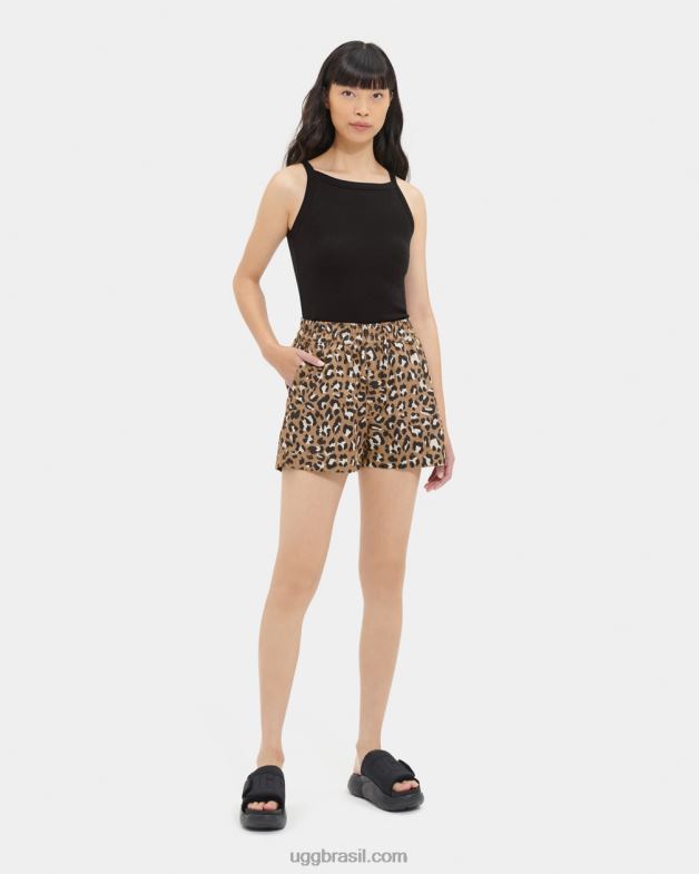 estampa de leopardo 4VTTD1113 UGG mulheres bermuda enora