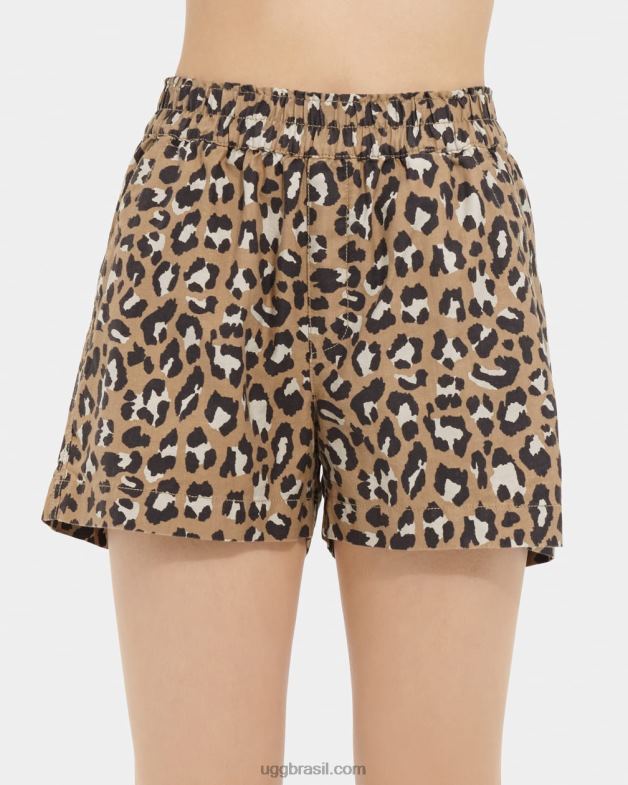 estampa de leopardo 4VTTD1113 UGG mulheres bermuda enora