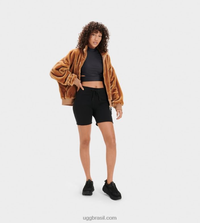 preto 4VTTD1300 UGG mulheres short zahara biker