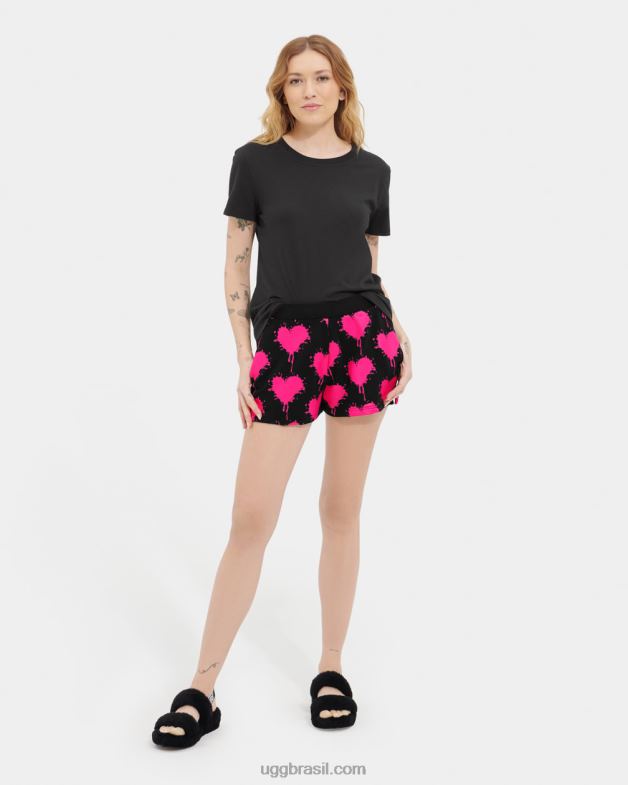 preto/rosa caramelo 4VTTD180 UGG mulheres noni curto