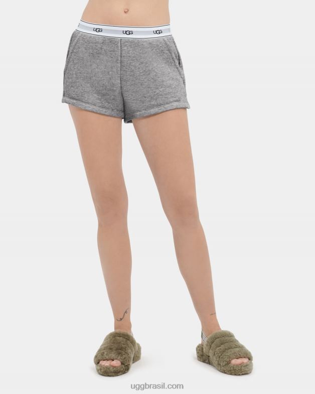 urze cinza 4VTTD1286 UGG mulheres bermuda albina