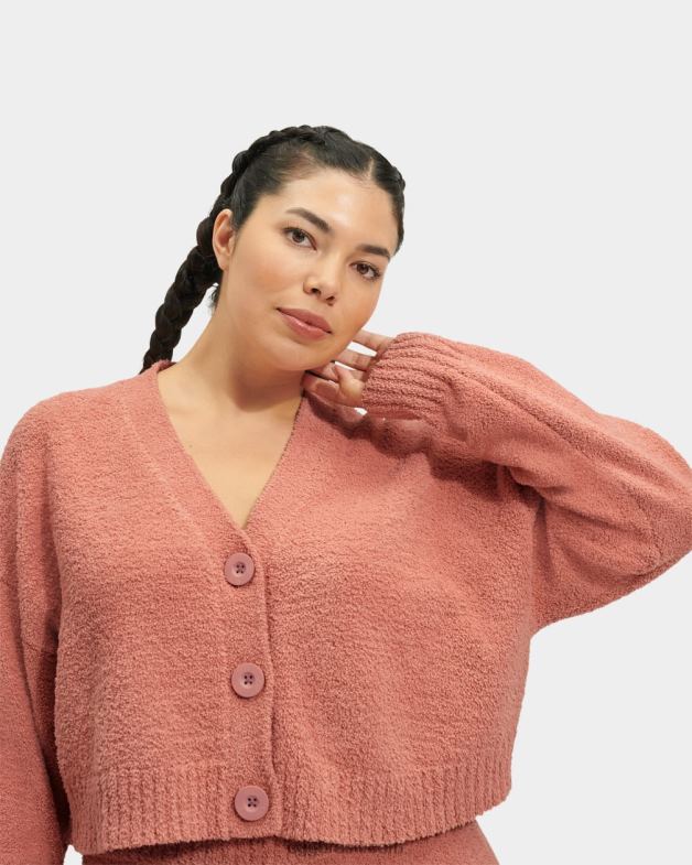 coral do deserto 4VTTD156 UGG mulheres cardigã cropped nyomi