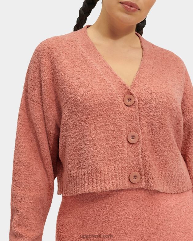 coral do deserto 4VTTD156 UGG mulheres cardigã cropped nyomi