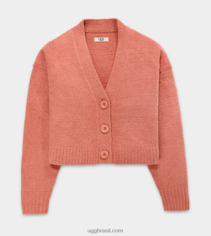 coral do deserto 4VTTD156 UGG mulheres cardigã cropped nyomi