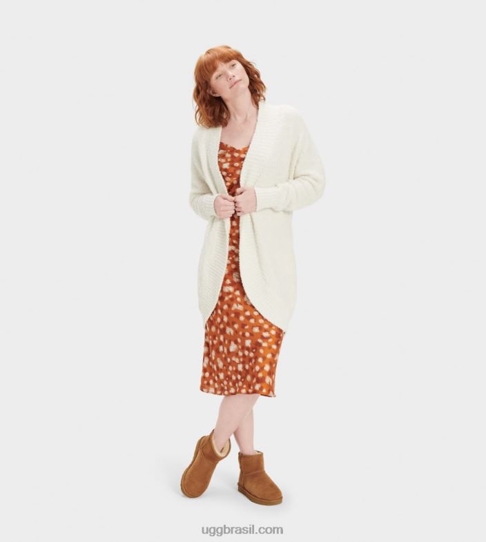 creme 4VTTD1041 UGG mulheres casaco fremont