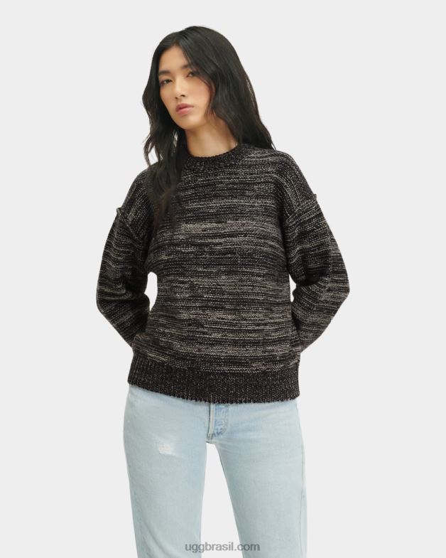 multi tinta 4VTTD1064 UGG mulheres suéter gola redonda avianna