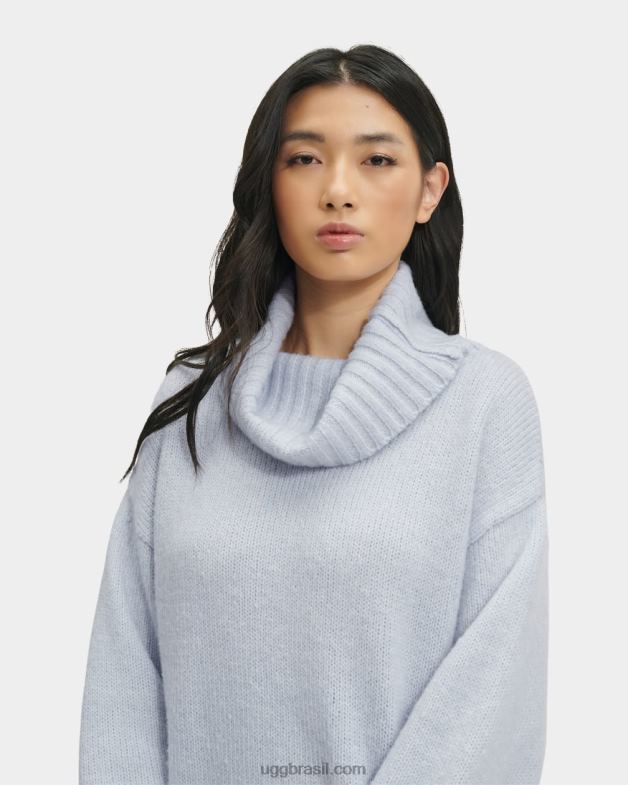 névoa do oceano 4VTTD1126 UGG mulheres suéter gola alta lylah metalizado