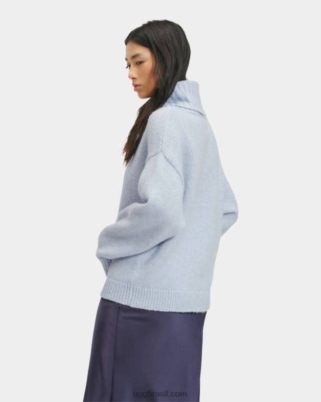 névoa do oceano 4VTTD1126 UGG mulheres suéter gola alta lylah metalizado