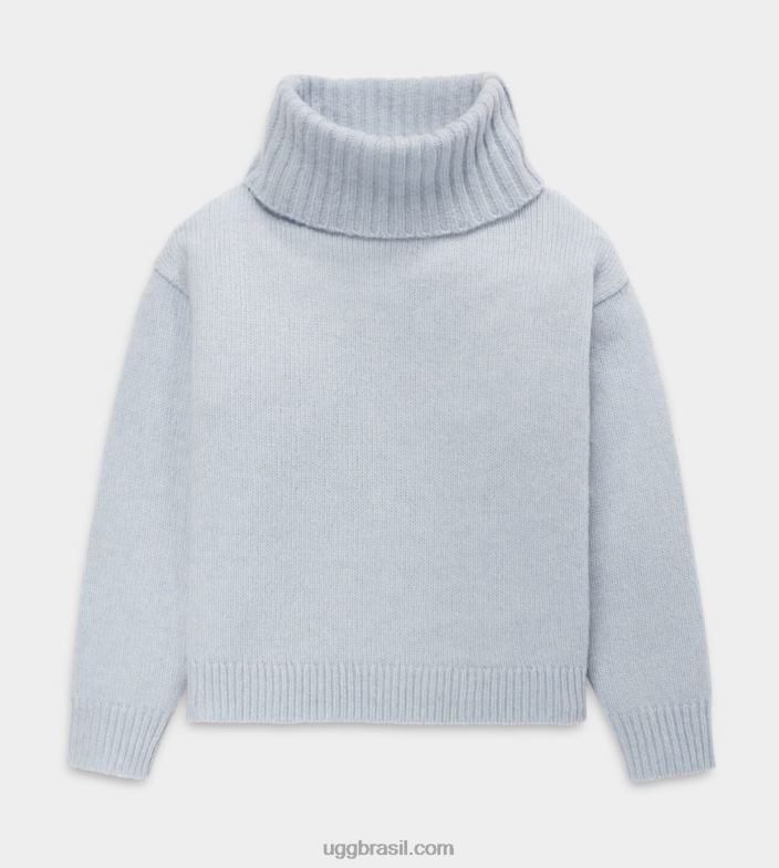névoa do oceano 4VTTD1126 UGG mulheres suéter gola alta lylah metalizado