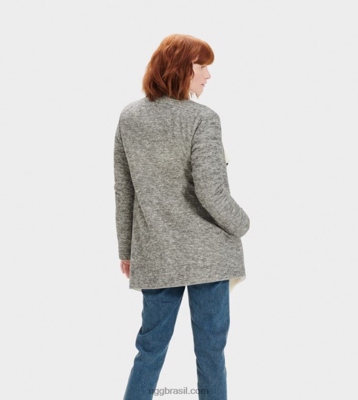 urze cinza 4VTTD112 UGG mulheres cardigan xale abriana