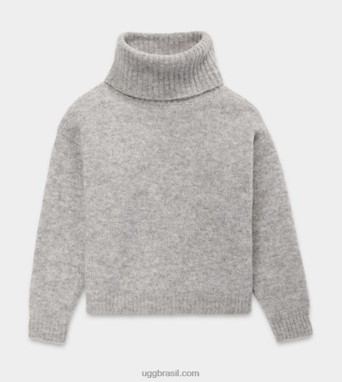 urze cinza 4VTTD91 UGG mulheres suéter gola alta lylah