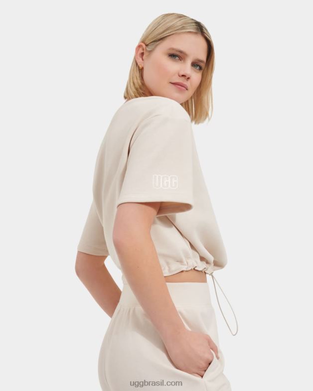 Antiguidade 4VTTD2152 UGG mulheres teagin top de manga curta