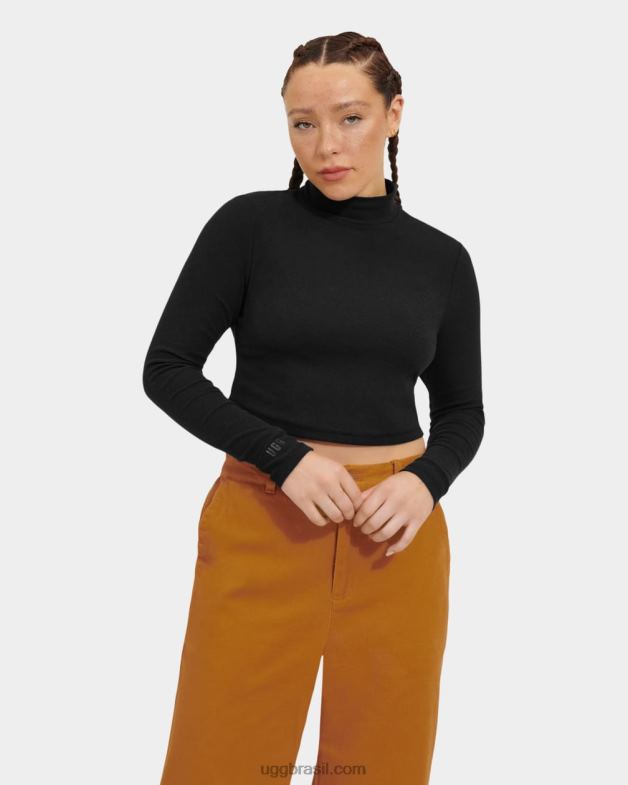 alcatrão 4VTTD1079 UGG mulheres nimah top com gola nervurada