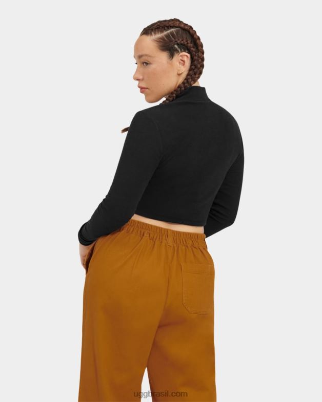 alcatrão 4VTTD1079 UGG mulheres nimah top com gola nervurada